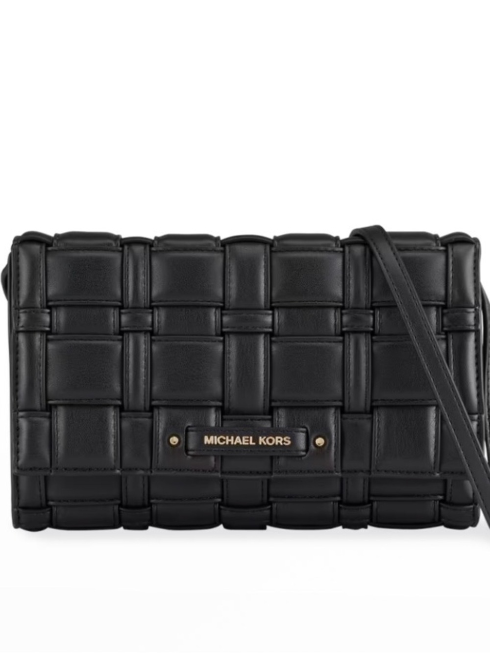 MICHAEL KORS IVY WOVEN CROSSBODY BAG